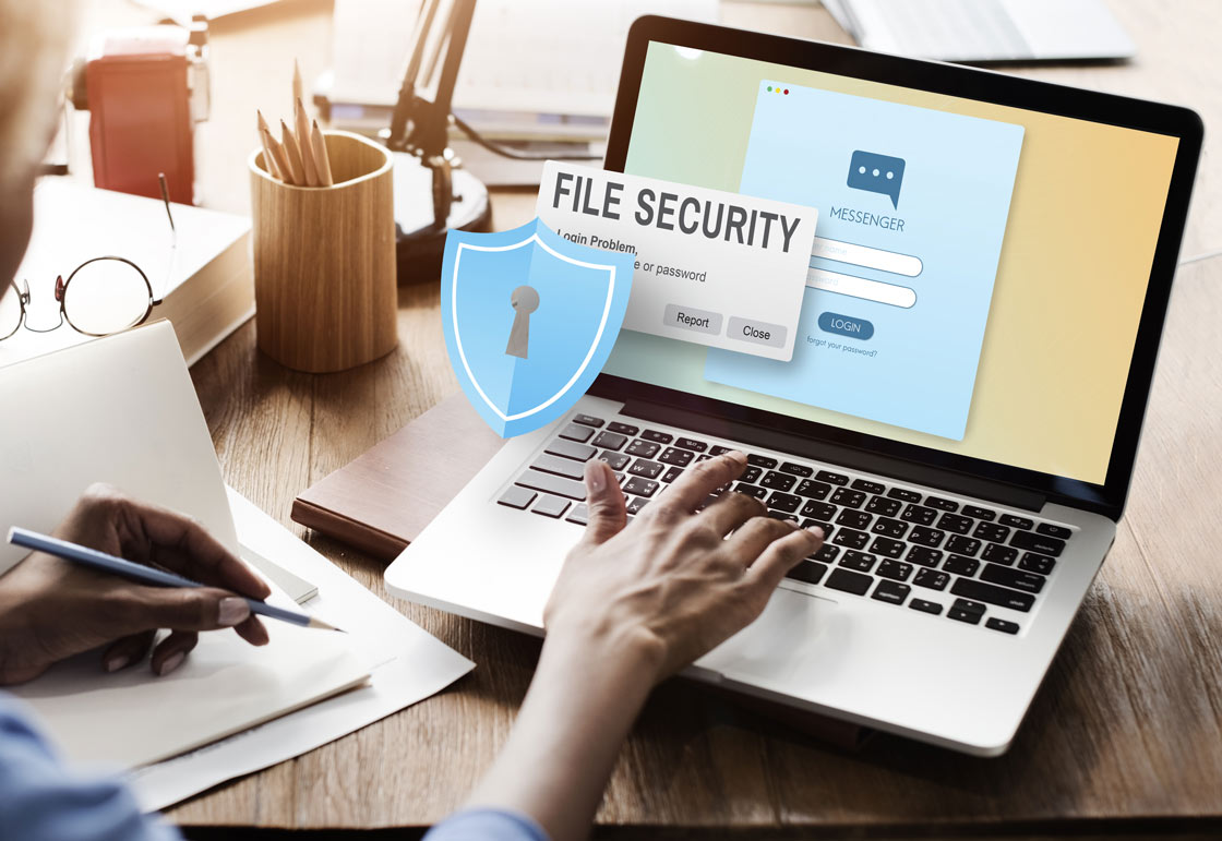 File security on a laptop